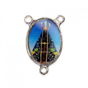 ET1612008 - Entremeio N. Sra. Aparecida Duplo Resinado - 3,6x2,6cm