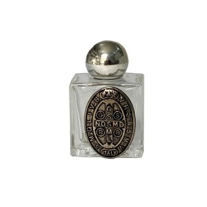 GF750035P6 - Garrafinha Medalha de São Bento Níquel Envelhecido c/ 6un. - 6x2,5cm