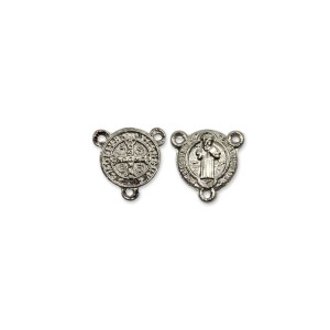 ET1630005P6 - Entremeio Medalha de São Bento Níquel c/ 6un. - 1,5x1,5cm