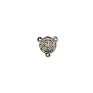 ET1630005P6 - Entremeio Medalha de São Bento Níquel c/ 6un. - 1,5x1,5cm