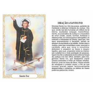 OG141469P100 - Oração São Ivo c/ 100un. - 9,5x6,5cm