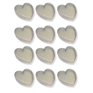 EM2170P12 - Caixa de Acrílico Coração c/ Espuma c/ 12un. - 9x9cm
