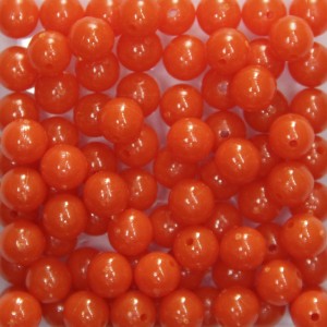 CTM050081P500G - Contas Bolinhas Acrílico Laranja c/ 500 gramas - 8mm (02)