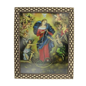 QD91312 - Quadro N. Sra. Desatadora dos Nós - 23x28cm