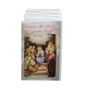 OS41802P12 - Oração Divino Espírito Santo Sanfonada c/ 12un. - 9x5cm