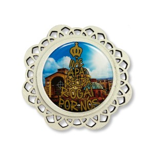 IA81101 - Imã N. Sra. Aparecida MDF Resinado - 7,5x7,5cm