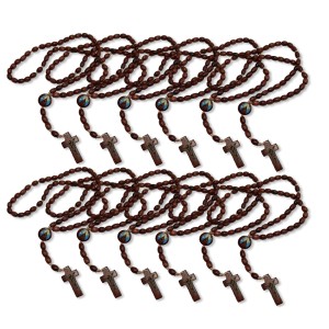 TE942008P12 - Terço N. Sra. Aparecida c/ 12un. - 45cm