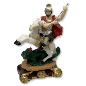 IM1730444 - Imagem São Jorge Resina - 15x8cm