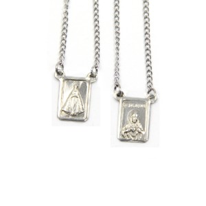 ES42011 - Escapulário N. Sra. Aparecida Aço Inox - 61,3x1cm (R185)