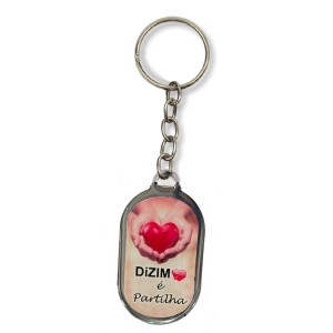 CH49014 - Chaveiro Dízimo Resinado- 10,5x2,8cm