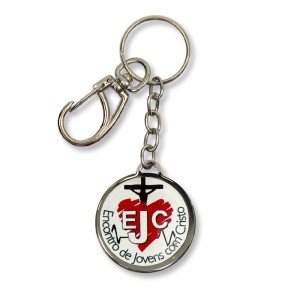 CH49150 - Chaveiro EJC Duplo Resinado - 9x3,5cm