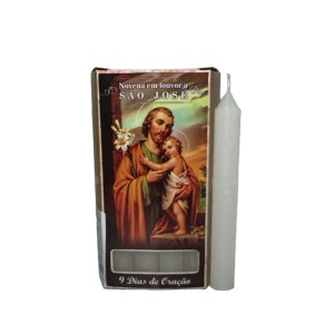VE155257 - Vela São José 9 dias de oração - 13x8cm