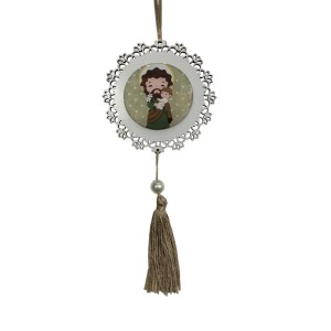 DE720260 - Adorno São José MDF Branco Resinado - 22x9,7cm