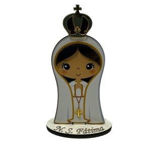 PE721501 - Pedestal N. Sra. De Fátima MDF - 12,5x7,5cm