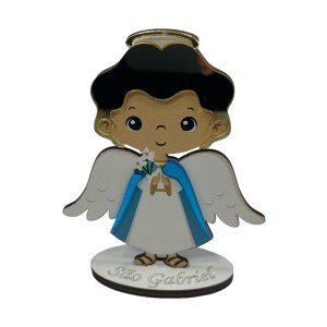PE721681 - Pedestal São Gabriel Arcanjo MDF - 12,5x7,5cm