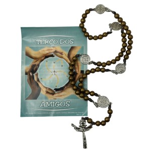 TE950880 - Terço c/ Oração dos Amigos - 40,5cm