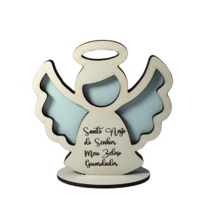 PD14012 - Pedestal Santo Anjo Azul MDF - 9x8,5cm