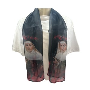 EC041012 - Echarpe Santa Rita de Cássia - 122x31cm