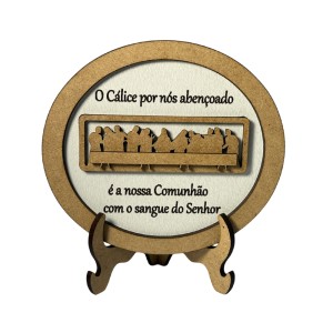 DF198525 - Pedestal Santa Ceia MDF - 11x9,5cm