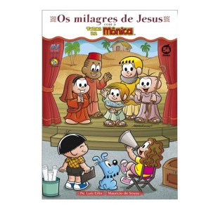 LI726576 - Os Milagres de Jesus com a Turma da Mônica - 24x16,5cm
