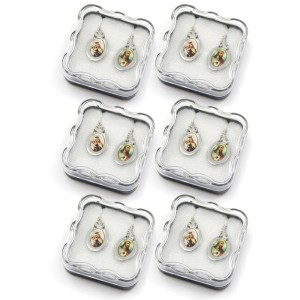 ES43070P6 - Escapulário N. Sra. Do Carmo Aço Inox c/ 6un. - 61,8x1,2cm (R016)