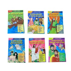 AT722230 - Kit Histórias da Bíblia c/ 6 Livros - 27x20cm