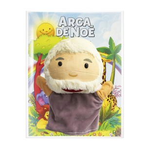 AT722700 - Livro com Fantoche Arca de Noé - 28x21cm