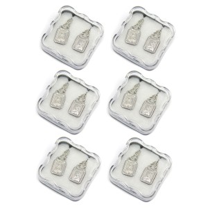 ES43016P6 - Escapulário N. Sra. Do Carmo Aço Inox c/ 6un. -  61,5x1,2cm (R006)