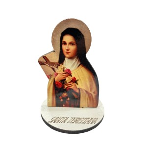 AO291006 - Pedestal Santa Terezinha das Rosas MDF - 7x5cm
