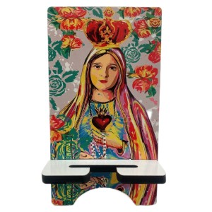 DR11500 - Porta Celular N. Sra. De Fátima MDF - 17x9,5cm