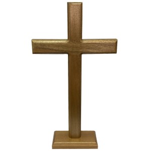 CSC760130 - Cruz de Mesa Madeira - 37x20cm