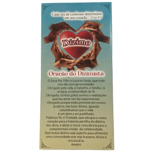 OG49300P2 - Oração do Dizimista c/ 2un. - 21x10cm