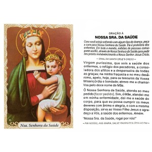 OP14035P100 - Oração N. Sra. Da Saúde c/ 100un. - 6x4cm