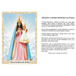 OG14070P100 - Oração N. Sra. Da Penha c/ 100un. - 9,5x6,5cm
