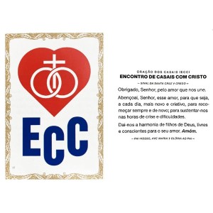 OG49001P100 - Oração ECC c/ 100un. - 6x4cm