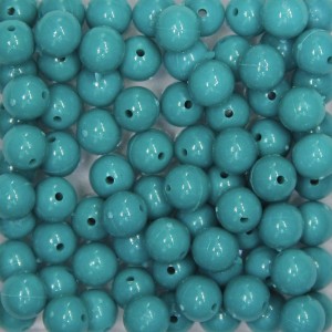 CTM050038P250G - Contas Bolinhas Acrílico Turquesa c/ 250 gramas - 8mm (114)