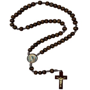 TE940011 - Terço N. Sra. Da Conceição Madeira - 37cm