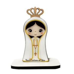 PE722510 - Pedestal N. Sra. De Fátima MDF - 13,5x10,5cm