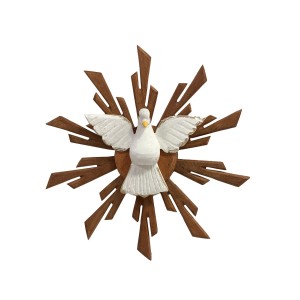 DF1982085 - Divino Espírito Santo Resplendor Madeira - 31x31cm