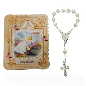 CT1405 - Cartão Batismo c/ Dezena - 7x6cm