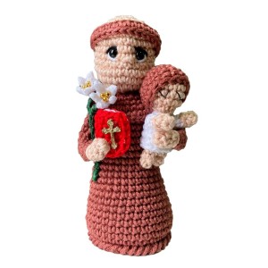 IM2030300 - Imagem de Crochê Santo Antônio - 15x9cm