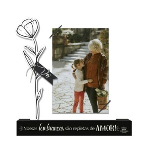 CMA2070700 - Pedestal c/ Porta Retrato Vó - 20,5x20cm