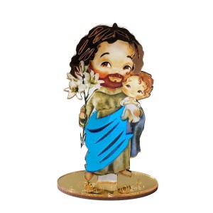 PE721755 - Pedestal São José MDF - 12x7,5cm