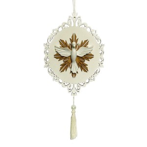 AO4101250 - Adorno Divino Espiríto Santo MDF - 31x13cm