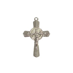 CZ861560 - Cruz São Bento Metal Níquel - 5x3,3xm