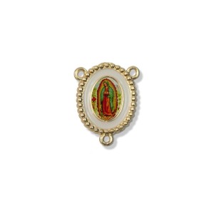 ET1952011 - Entremeio N. Sra. De Guadalupe Dourado Resinado 1un. - 2,7x2,2cm
