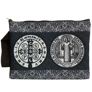 BS1990080 - Pasta Porta Bíblia Medalha de São Bento - 26x19cm