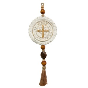 NC2042225 - Adorno Medalha de São Bento - 31,5x10,5cm (CM79A)