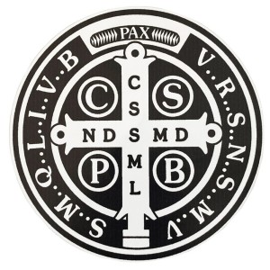 AD82140 - Adesivo Medalha de São Bento - 16x16cm