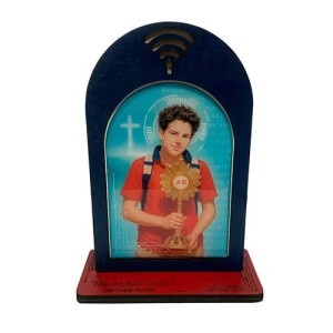 QD1987800 - Adorno de Mesa São Carlo Acutis - 16x11,5cm